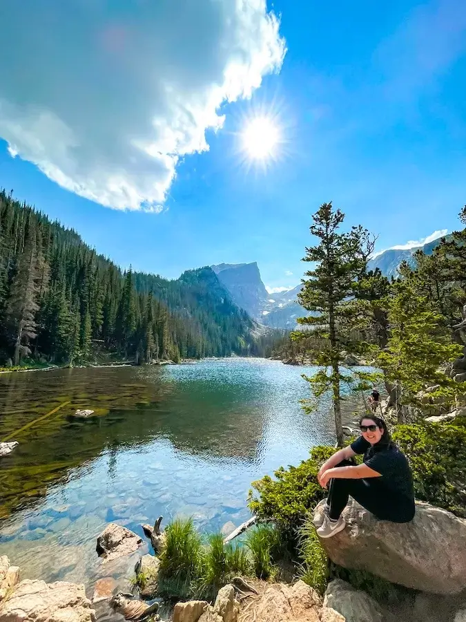 lake at rocky mountain national park