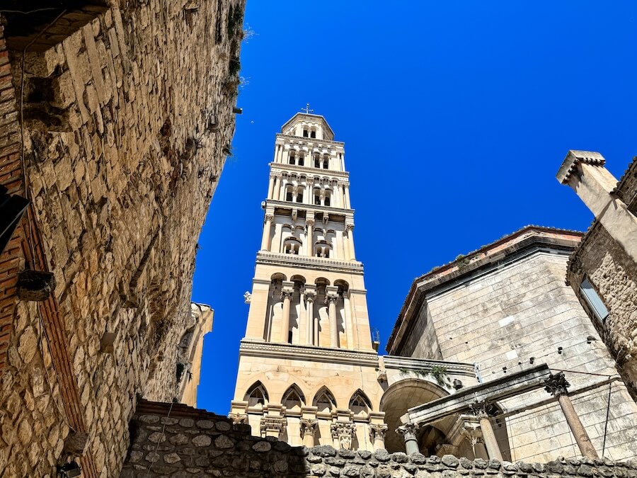 Buildings inside Diocletian's Palace in Split, Croatia