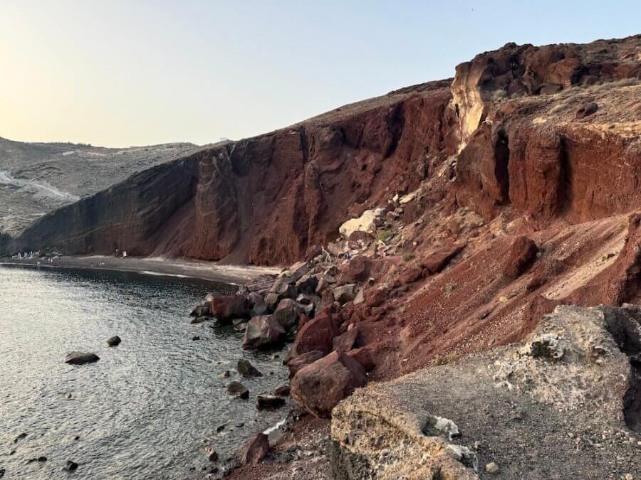 Red Beach on Santorini